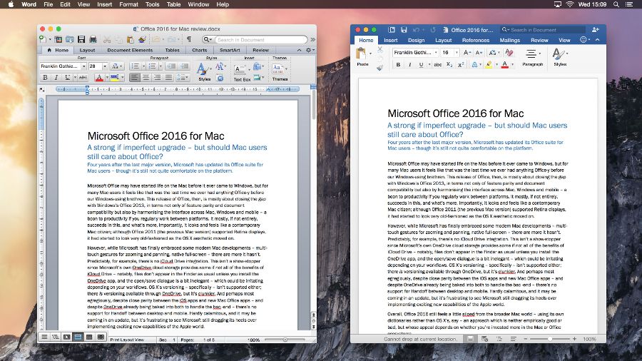microsoft office for mac and windows